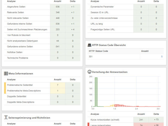 SEO Analyse mit Seobility - Onpage Faktoren, Technik, Meta (© AXODO Internet Marketing)